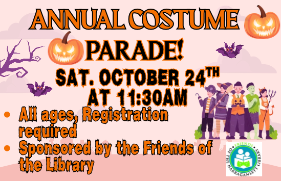 Annual Costume Parade & Trunk or Treat!