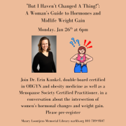 But I Haven’t Changed a Thing! Rescheduled from Jan 5 to Jan 26 at 6pm