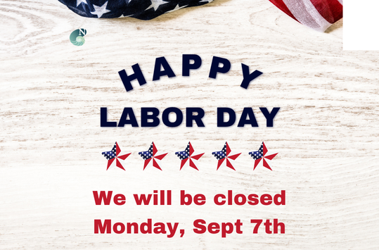 The library will be closed Monday Sept 7 for Labor Day