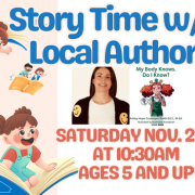 Story Time w/ a Local Author!