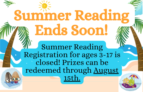 Summer Reading Ending Soon!