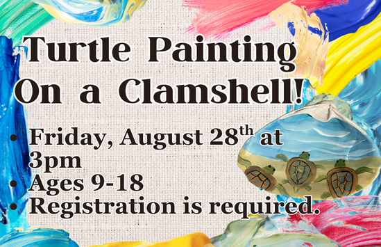 Turtle Painting on a Clamshell!