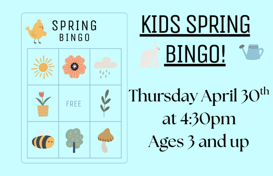 Kids Spring Bingo!